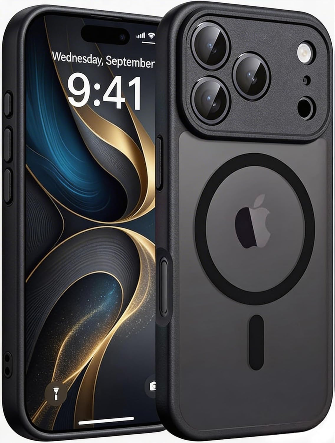 Magnetic Matte Case for iPhone 17 Pro Max in Smoke Black
